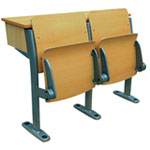 圆管带斗阶梯课桌