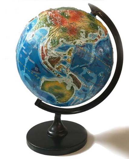 立体地形地球仪